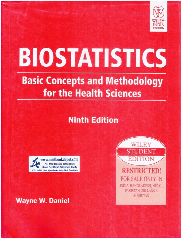Biostatistics Basic Concepts and Methodology for the Health Sciences
